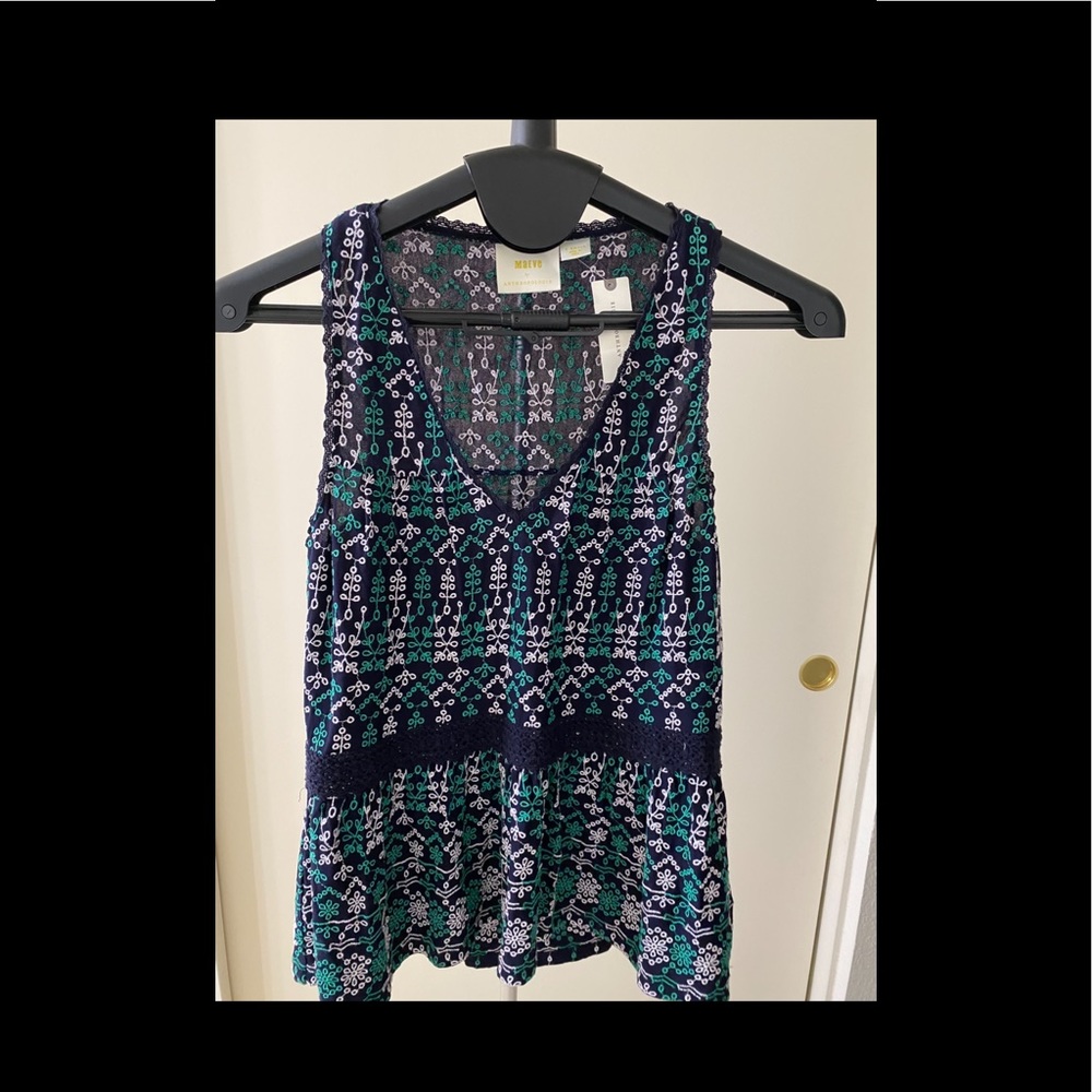 Maeve embroidered top.  New with tags.  Anthropologie